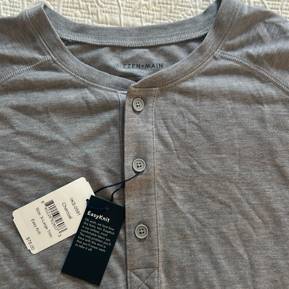 NWT Mizzen & Main East Knit Henley
